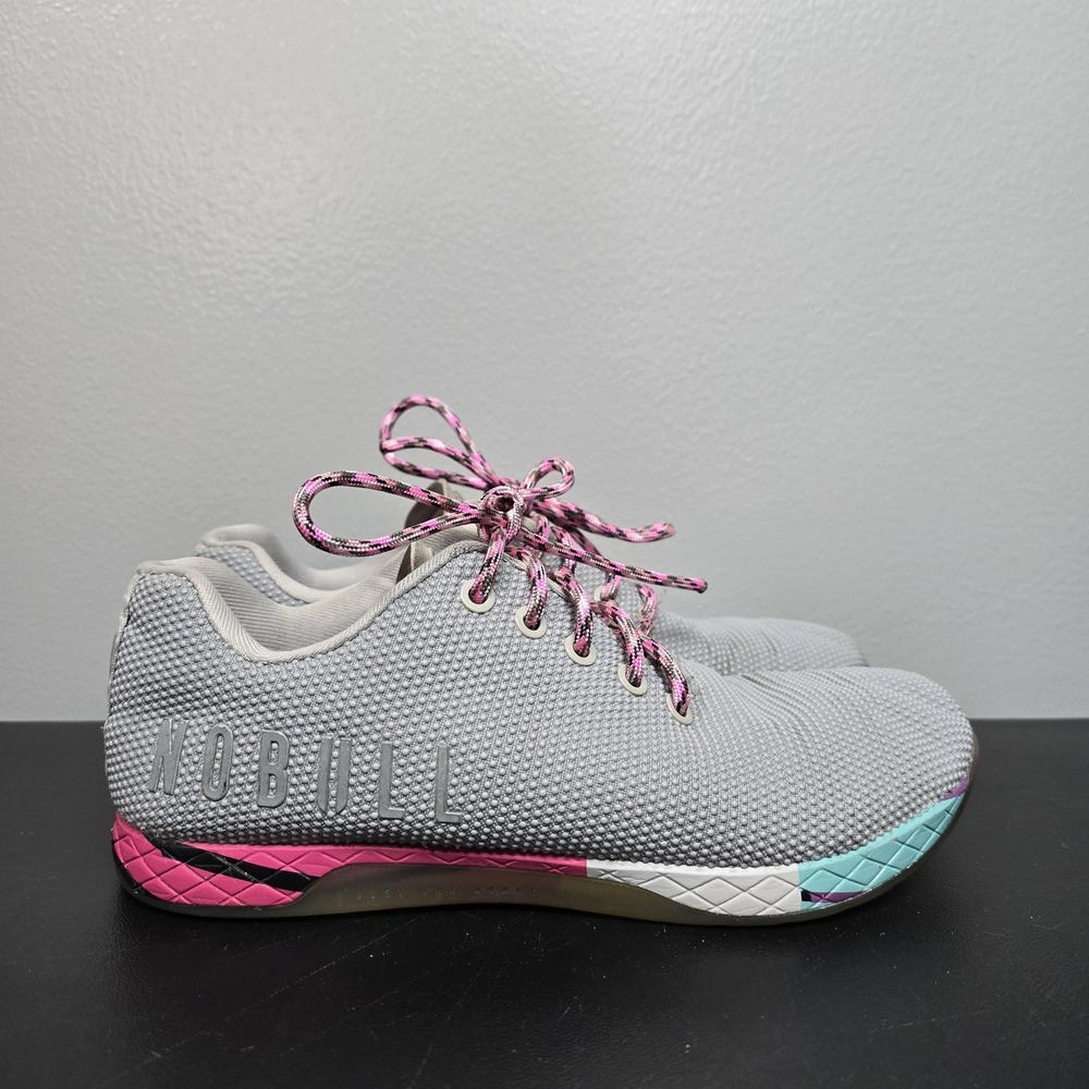NOBULL Shoes Womens 8.5 Gray Trainer CrossFit Gym Training Athletic Sneakers
